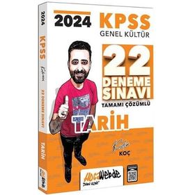 HocaWebde Yayınları - 2024 KPSS Genel Kültür Tarih Tamamı Çözümlü 22 Deneme Sınavı