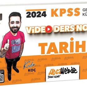 HocaWebde Yayınları - 2024 KPSS Genel Kültür Tarih Video Ders Notu