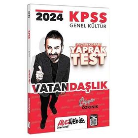 Hocawebde Yayınları - 2024 KPSS Genel Kültür Vatandaşlık Çek Kopart Yaprak Test