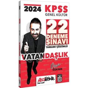 HocaWebde Yayınları - 2024 KPSS Genel Kültür Vatandaşlık Tamamı Çözümlü 22 Deneme Sınavı