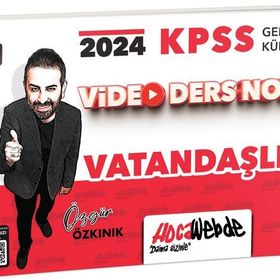 HocaWebde Yayınları - 2024 KPSS Genel Kültür Vatandaşlık Video Ders Notu