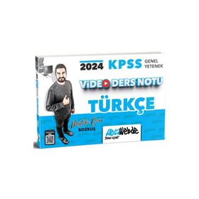 HocaWebde Yayınları - 2024 KPSS Genel Yetenek Türkçe Video Ders Notu