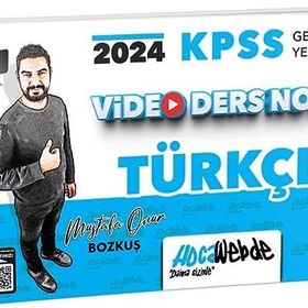 HocaWebde Yayınları - 2024 KPSS Genel Yetenek Türkçe Video Ders Notu