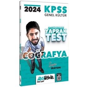 HocaWebde Yayınları - 2024 KPSS GK Coğrafya Yaprak Test
