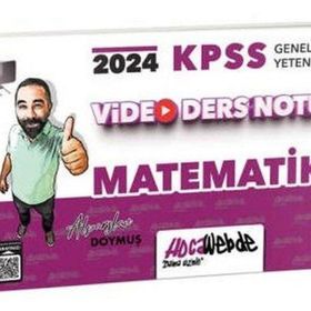 HocaWebde Yayınları 2024 KPSS Matematik Video Ders Notu