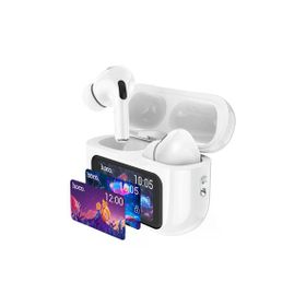 Hoco EW72 BT 5.4 Beyaz Aktif Gürültü Engelleyici Özellikli Dijital Dokunmatik Ekranlı Airpods Bluetooth Kulaklık
