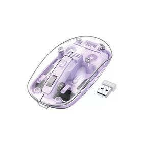 Hoco GM29 2.4g Mor Mysterious Business Çift Modlu Sessiz Kablosuz Mouse