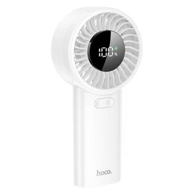 Hoco HX62 Endless Beyaz Dijital Göstergeli El Tipi ve Masaüstü Soğutucu Fan