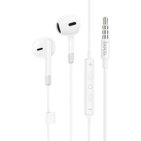 Hoco M109 Beyaz 3.5 mm Mikrofonlu Kablolu Kulaklık