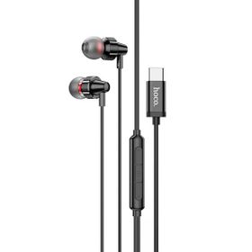 Hoco M90 Delight Siyah 1.2m Dijital Mikrofonlu Kablolu Type-C Kulaklık