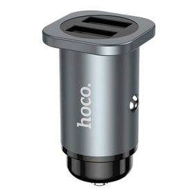 Hoco NZ4 Çift Gri USB 24 W Hızlı Şarj Araç Çakmaklık Şarj Adaptörü Oto Şarj Başlığı