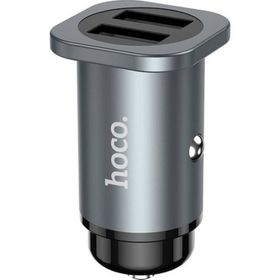 Hoco NZ4 Çift Gri USB 24 W Hızlı Şarj Araç Çakmaklık Şarj Adaptörü Oto Şarj Başlığı