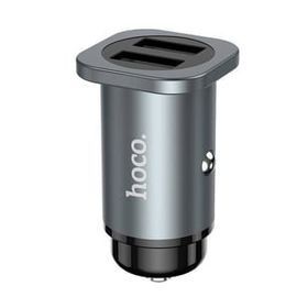 Hoco NZ4 Çift Gri USB 24 W Hızlı Şarj Araç Çakmaklık Şarj Adaptörü Oto Şarj Başlığı