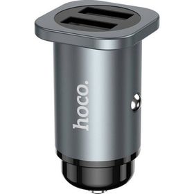 Hoco NZ4 Çift Gri USB 24 W Hızlı Şarj Araç Çakmaklık Şarj Adaptörü Oto Şarj Başlığı