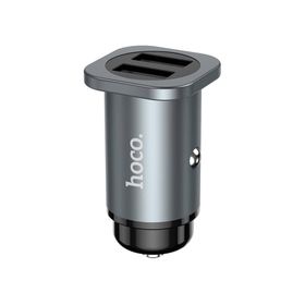 Hoco NZ4 Çift Gri USB 24 W Hızlı Şarj Araç Çakmaklık Şarj Adaptörü Oto Şarj Başlığı