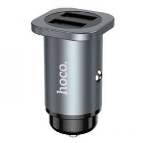 Hoco NZ4 Çift Gri USB 24 W Hızlı Şarj Araç Çakmaklık Şarj Adaptörü Oto Şarj Başlığı