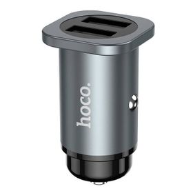 Hoco NZ4 Çift Gri USB 24 W Hızlı Şarj Araç Çakmaklık Şarj Adaptörü Oto Şarj Başlığı