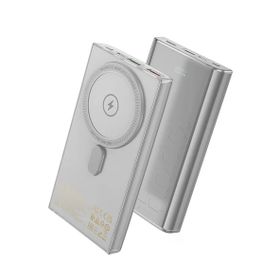 Hoco Q22 Taurus 22.5W Pd 20W Magsafe Gri Dijital Ekranlı Powerbank