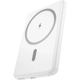 Hoco Tony J140A Beyaz 5000 mAh Hızlı Şarj MagSafe Powerbank