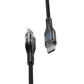 Hoco U115 1.2M 100W Type-C to Siyah Şarj Data Kablosu