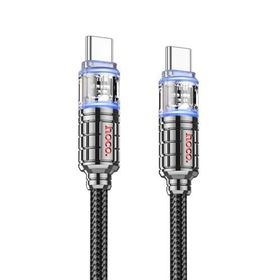 Hoco U122 1.2M Lantern USB to Lightning Siyah Şarj Data Kablosu