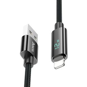 Hoco U125 1.2M Benefit Lightning Siyah Şarj Data Kablosu