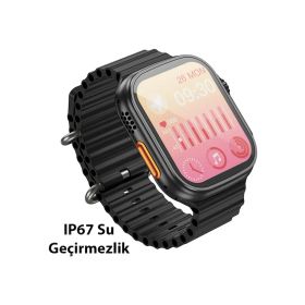 Hoco Y12 Ultra Watch Siyah Akıllı Saat