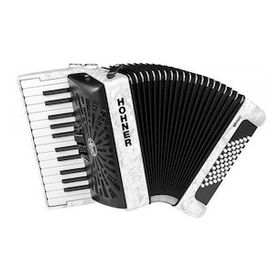 Hohner A16512 Bravo II 48 White Pearl Akordiyon