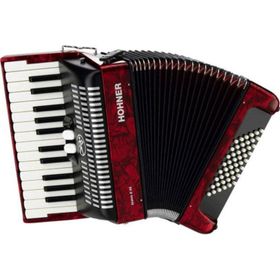 Hohner Bravo II Kırmızı 60 Bas Akordeon