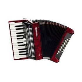 Hohner Bravo II Kırmızı 60 Bas Akordeon