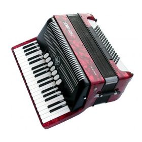 Hohner III 96 Bravo Kırmızı Akordiyon