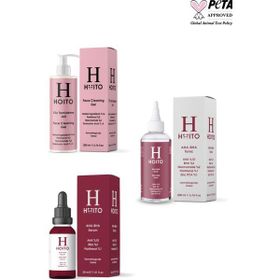 Hoito 200 ml Yüz Temizleme Jeli + 200 ml Aha Bha Tonik + 30 ml Aha Bha Serum