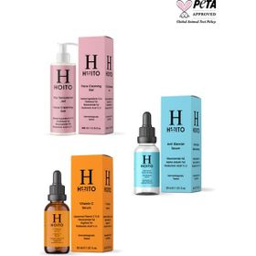 Hoito 200 ml Yüz Temizleme Jeli + 30 ml Hyalüronik Asit Serum + 30 ml C Vitamini Serumu
