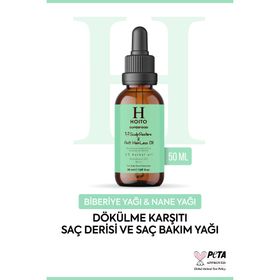 Hoito Superfood Saç Dökülmesi Karşıtı Biberiye Nane İçeren 50 ml Saç ve Saç Derisi Bakım Yağı