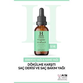 Hoito Superfood Saç Dökülmesi Karşıtı Biberiye Nane İçeren 50 ml Saç ve Saç Derisi Bakım Yağı