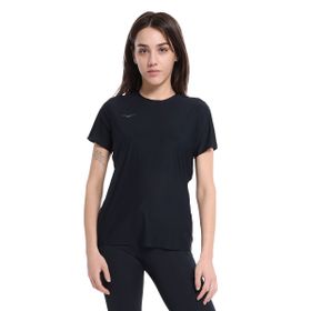 Hoka 1151084-BLK Siyah Airolite Run Kadın Koşu T-Shirt