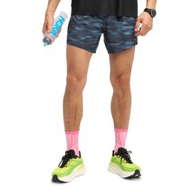 Hoka 1176971P-BBLR Glide 5in Brief-Lined Mavi Erkek Koşu Şort