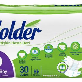 Holder 100x150 cm 60 Adet Büyük Belbantlı Yetişkin Hasta Bezi