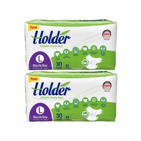 Holder Bel Bantlı Tekstil Yüzey L Büyük 60 Adet Hasta Bezi