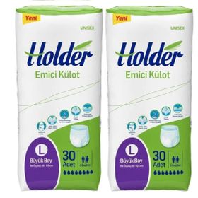 Holder Emici Külot Büyük Boy 2 Adet 30'lu Yetişkin Hasta Bezi