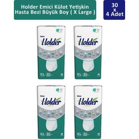 Holder Emici Külot Büyük Boy 4 Adet 30'lu Yetişkin Hasta Bezi