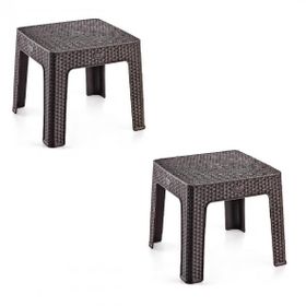 Holiday 2'li Set Monoblok Rattan Sehpa
