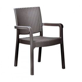 Holiday Troya 4'lü Kahverengi Rattan Sandalye