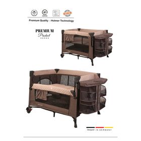 Holmer Coolstyle Multi Pro Bej Kahverengi Anne Yanı Beşik Park Yatak
