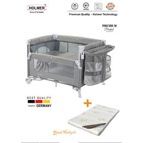 Holmer Coolstyle Multi Pro Gri Anne Yanı Beşik Park Yatak