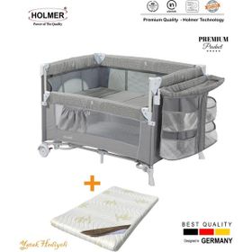 Holmer Coolstyle Multi Pro Gri Anne Yanı Beşik Park Yatak
