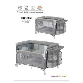 Holmer Coolstyle Multi Pro Gri Anne Yanı Beşik Park Yatak
