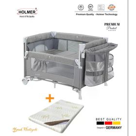Holmer Coolstyle Multi Pro Gri Anne Yanı Beşik Park Yatak
