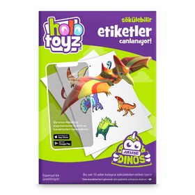 HoloToyz Sticker Jurassic Dinos AR Uyumlu Etiket