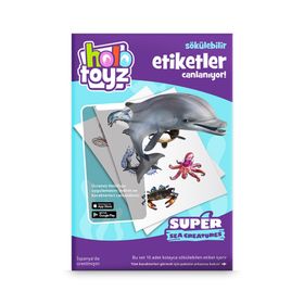 HoloToyz Sticker Super Sea Creatures AR Uyumlu Etiket